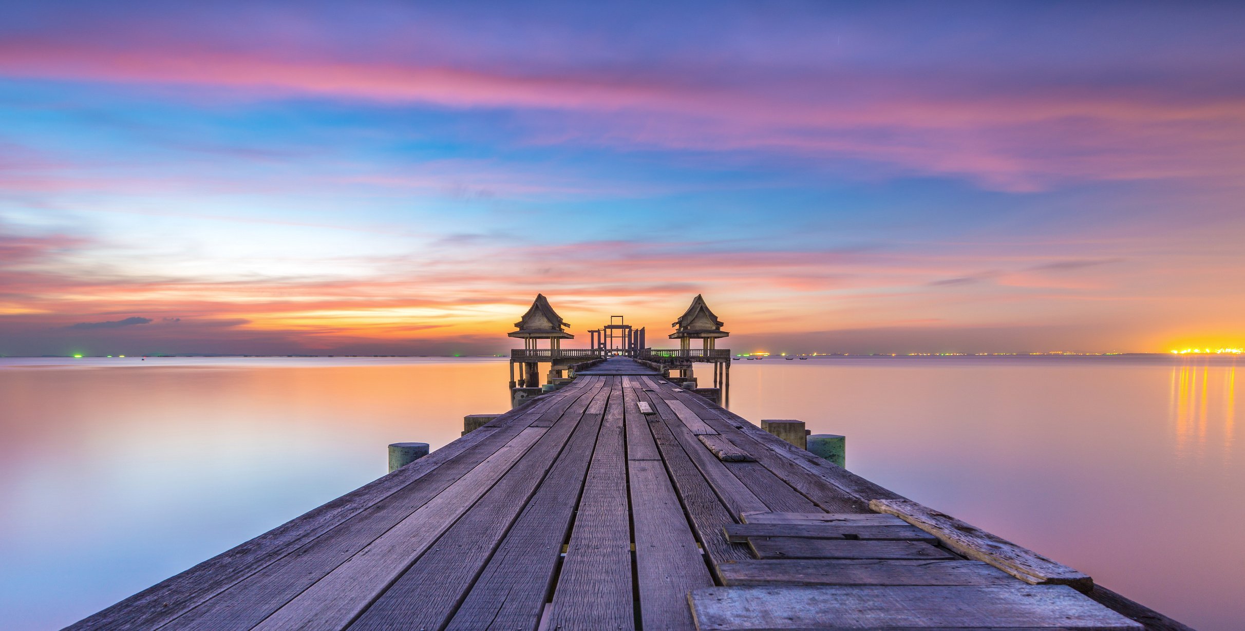 Landscape of Wood bridge